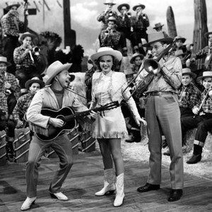 GIRL CRAZY, Mickey Rooney, Judy Garland, Tommy Dorsey, 1943
