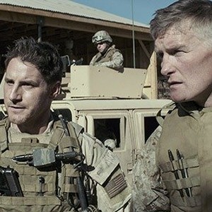 (L-R) Sam Jaeger as Captain Martens and Chance Kelly as Col. Jones in "American Sniper."