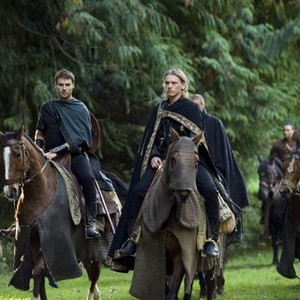 Camelot, Peter Mooney (L), Jamie Campbell Bower (C), Clive Standen (R), 'The Long Night', Season 1, Ep. #7, 05/13/2011, ©STARZPR