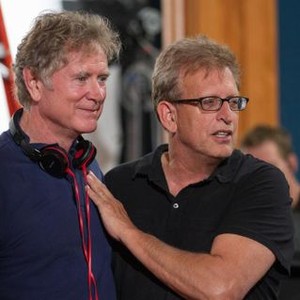 HEAVEN IS FOR REAL, l-r: director Randall Wallace, producer Joe Roth on set, 2014, ph: Allen Fraser/©TriStar Pictures