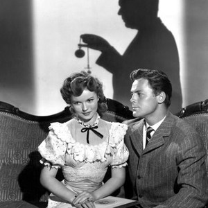 ADVENTURE IN BALTIMORE, Shirley Temple, John Agar, 1949, shadow on the wall