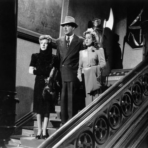 THE FROZEN GHOST, from left, Evelyn Ankers, Lon Chaney, Jr., Elena Verdugo, 1945