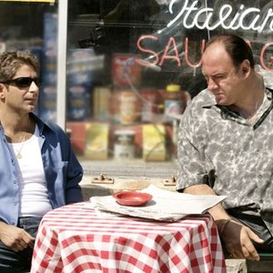 The Sopranos, Michael Imperioli (L), James Gandolfini (R), 01/10/1999, ©HBO