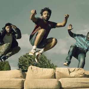 Keith Standfield, Donald Glover, and Brian Tyree Henry (from left)