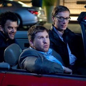 Kevin Weisman, Nate Torrence and Stephen Merchant (from left)