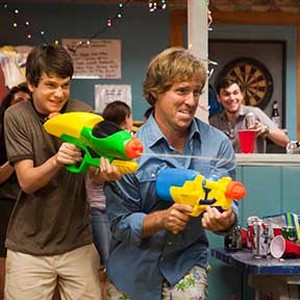 (L-R) Liam James as Duncan and Nat Faxon as Roddy in "The Way, Way Back."