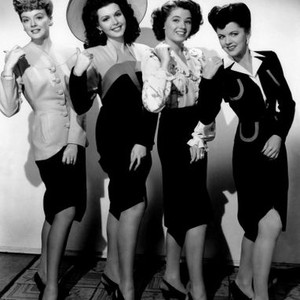 WHAT'S BUZZIN, COUSIN?, Leslie Brooks, Ann Miller, Jeff Donnell, Carol Hughes, 1943