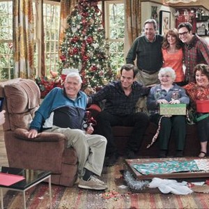 The Millers, from left: Will Arnett, Nelson Franklin, Jerry Van Dyke, June Squibb, Eliza Coupe, Margo Martindale, 10/03/2013, ©CBS