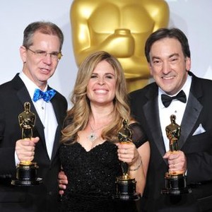 Producer, Peter Del Vecho, directors, Jennifer Lee, Chris Buck, Best Animated Feature Film of the Year in the press room for The 86th Annual Academy Awards - Press Room - Oscars 2014, The Dolby Theatre at Hollywood and Highland Center, Los Angeles, CA Marc