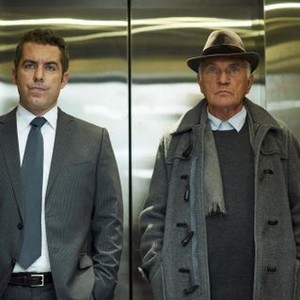 THE ART OF THE STEAL, from left: Jason Jones, Terence Stamp, 2013. ©RADiUS-TWC