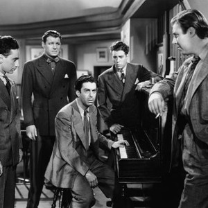 BLUES IN THE NIGHT, from left, Elia Kazan, Jack Carson, Richard Whorf, Billy Halop, Peter Whitney, 1941