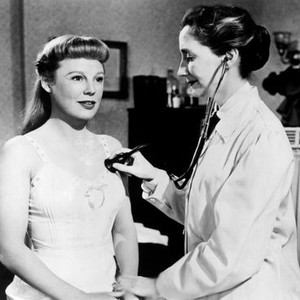 THE GIRL IN WHITE, from left: June Allyson, Mildred Dunnock, 1952