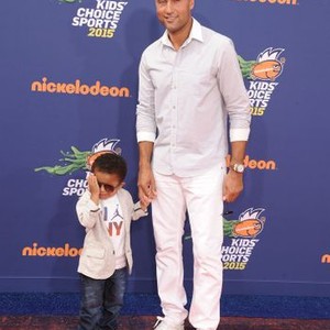 Jalen Jeter-Martin, Derek Jeter at arrivals for Nickelodeon Kids'' Choice Sports Awards, Pauley Pavilion, New York, NY July 16, 2015. Photo By: Dee Cercone/Everett Collection