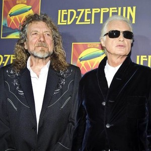 Robert Plant, Jimmy Page (Led Zeppelin) at arrivals for Led Zeppelin CELEBRATION DAY Premiere, The Ziegfeld Theatre, New York, NY October 9, 2012. Photo By: Lee/Everett Collection