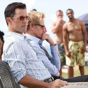 Burn Notice, Jeffrey Donovan (L), Jere Burns (R), 'Damned If You Do', Season 5, Ep. #13, 11/03/2011, ©USA