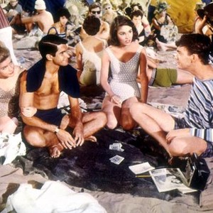 WHERE THE BOYS ARE, Dolores Hart, George Hamilton, Paula Prentiss, Jim Hutton, 1960