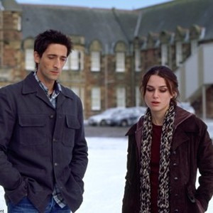 (L-R) Adrien Brody as Jack Star and Keira Knightley as Jackie Price in "The Jacket."