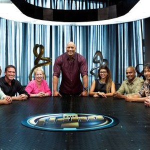 Rachel, Marty, Dr. Dave, Patty, Dwayne Johnson; Athena; Darnell; Charles; Shaun and Lydia (from left)