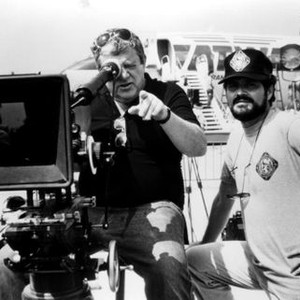 DELTA FORCE, director, producer and screenwriter Menahem Golan, (left), 1986, ©Cannon Films