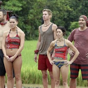 Survivor, from left: Katie Hanson, Carter Williams, Denise Stapley, Jonathan Penner, 'Down and Dirty', Season 25: Philippines, Ep. #6, 10/24/2012, ©CBS