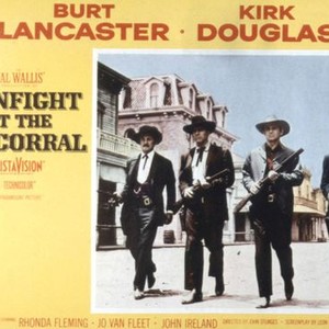 GUNFIGHT AT THE OK CORRAL, Kirk Douglas, Burt Lancaster, John Hudson, Deforest Kelley, 1957