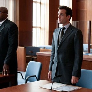 Suits, Chi McBride (L), Gabriel Macht (R), 'Dog Fight', Season 1, Ep. #12, 09/08/2011, ©USA
