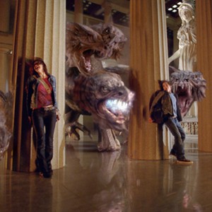 (L-R) Alexandra Daddario as Annabeth, Logan Lerman as Percy Jackson and Brandon T. Jackson as Grover in "Percy Jackson & the Olympians: The Lightning Thief." photo 9