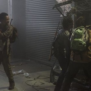 The Walking Dead, Tyler James Williams (L), Daniel Bonjour (R), 'Spend', Season 5, Ep. #14, 03/15/2015, ©AMC
