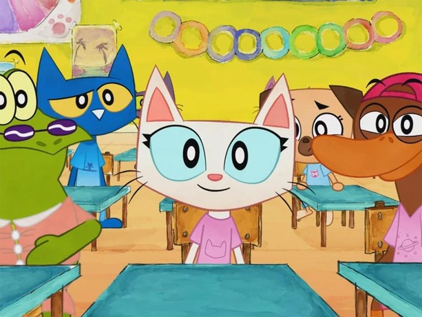 Pete the cheap cat striped pajamas