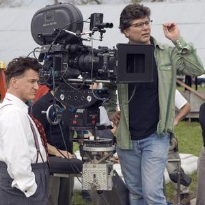 ALL THE KING'S MEN, Sean Penn, writer/director/producer Steven Zaillian, on set, 2006. ©Columbia Pictures