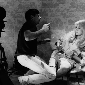 REPULSION, from left: director Roman Polanski, Catherine Deneuve on set, 1965, repulsion1965-fsct06, Photo by:  (repulsion1965-fsct06)