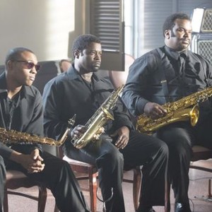 GET ON UP, center: Tariq Trotter, right: Craig Robinson, 2014. ph: D Stevens/©Universal Pictures