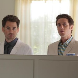 Royal Pains, Kyle Howard (L), Paulo Costanzo (R), 'Imperfect Storm', Season 4, Ep. #2, 06/13/2012, ©USA