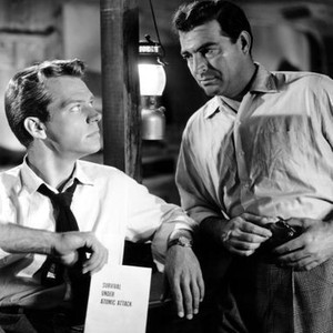 SPLIT SECOND, from left: Keith Andes, Stephen McNally, 1953