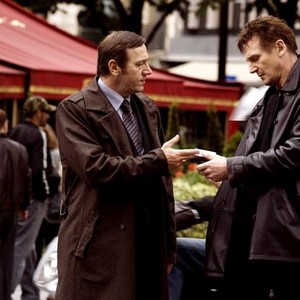TAKEN, from left: Olivier Rabourdin, Liam Neeson, 2008. TM and ©copyright Twentieth Century Fox. All Rights reserved.