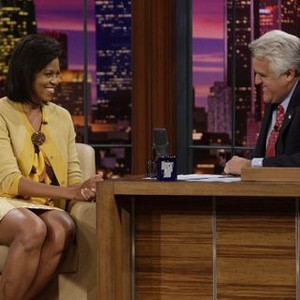 The Tonight Show With Jay Leno, Michelle Obama (L), Jay Leno (R), 'Season', ©NBC