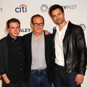 Iain De Caestecker, Clark Gregg, Brett Dalton at arrivals for Marvel''s Agents of S.H.I.E.L.D. Panel at the 31st Annual Paleyfest 2014, The Dolby Theatre at Hollywood and Highland Center, Los Angeles, CA March 23, 2014. Photo By: Dee Cercone/Everett Collec