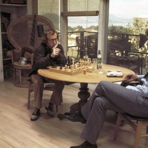 PLAY IT AGAIN, SAM, Woody Allen (rear), Tony Roberts, 1972