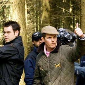 OUTLAW, foreground: Danny Dyer, director Nick Love, on set, 2007.©Magnolia Pictures