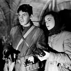 COUNTER-ATTACK, from left, Paul Muni, Marguerite Chapman, 1945