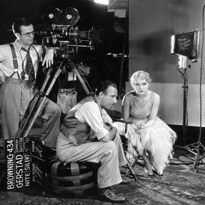 THE THIRTEENTH CHAIR, cinematographer Merritt Gerstad, director Tod Browning, Leila Hyams on set, 1929
