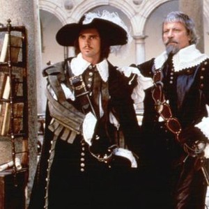 THE RETURN OF THE MUSKETEERS, from left: C. Thomas Howell, Oliver Reed, 1989, © Universal