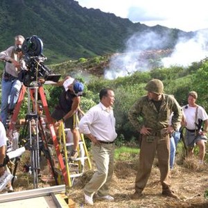 WINDTALKERS, Director John Woo, Nicolas Cage on the set, 2002 (c) MGM.