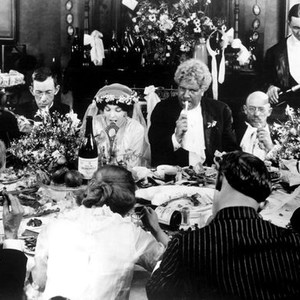 GREED, ZaSu Pitts, Gibson Gowland, 1924, the wedding banquet