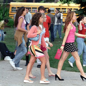 A scene from the movie MEAN GIRLS, starring Lindsay Lohan and Tina Fey. photo 19
