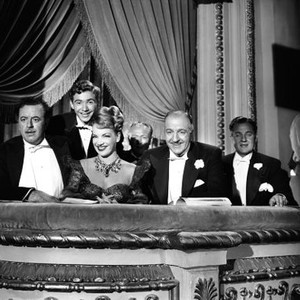 NANCY GOES TO RIO, Fortunio Bonanova, Scotty Beckett, Carmen Miranda, Louis Calhern, 1950