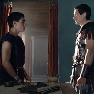 Spartacus, Christian Antidormi (L), Simon Merrells (R), 'Mors Indecepta', Season 4: War of the Damned, Ep. #7, 03/15/2013, ©SYFY