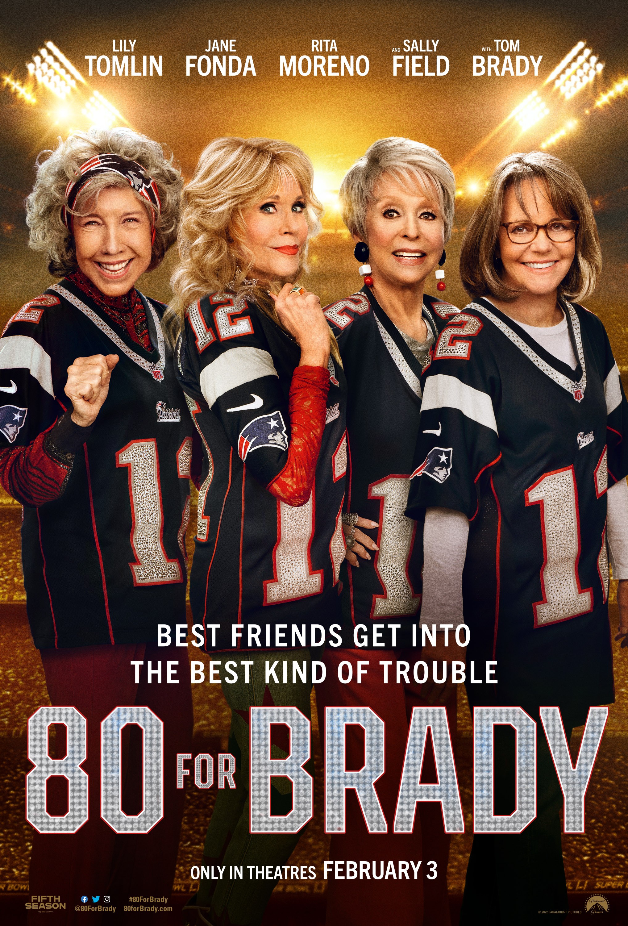 movie review for 80 for brady