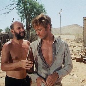 WAKE IN FRIGHT, l-r: Donald Pleasence, Gary Bond, 1971, ©United Artists/©Drafthouse Films (re-release)