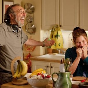 HOW DO YOU KNOW, from left: director James L. Brooks, Kathryn Hahn, on set, 2010. ph: David James/©Columbia Pictures